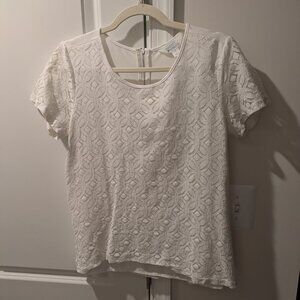 2/$15 - Market & Spruce white lace top